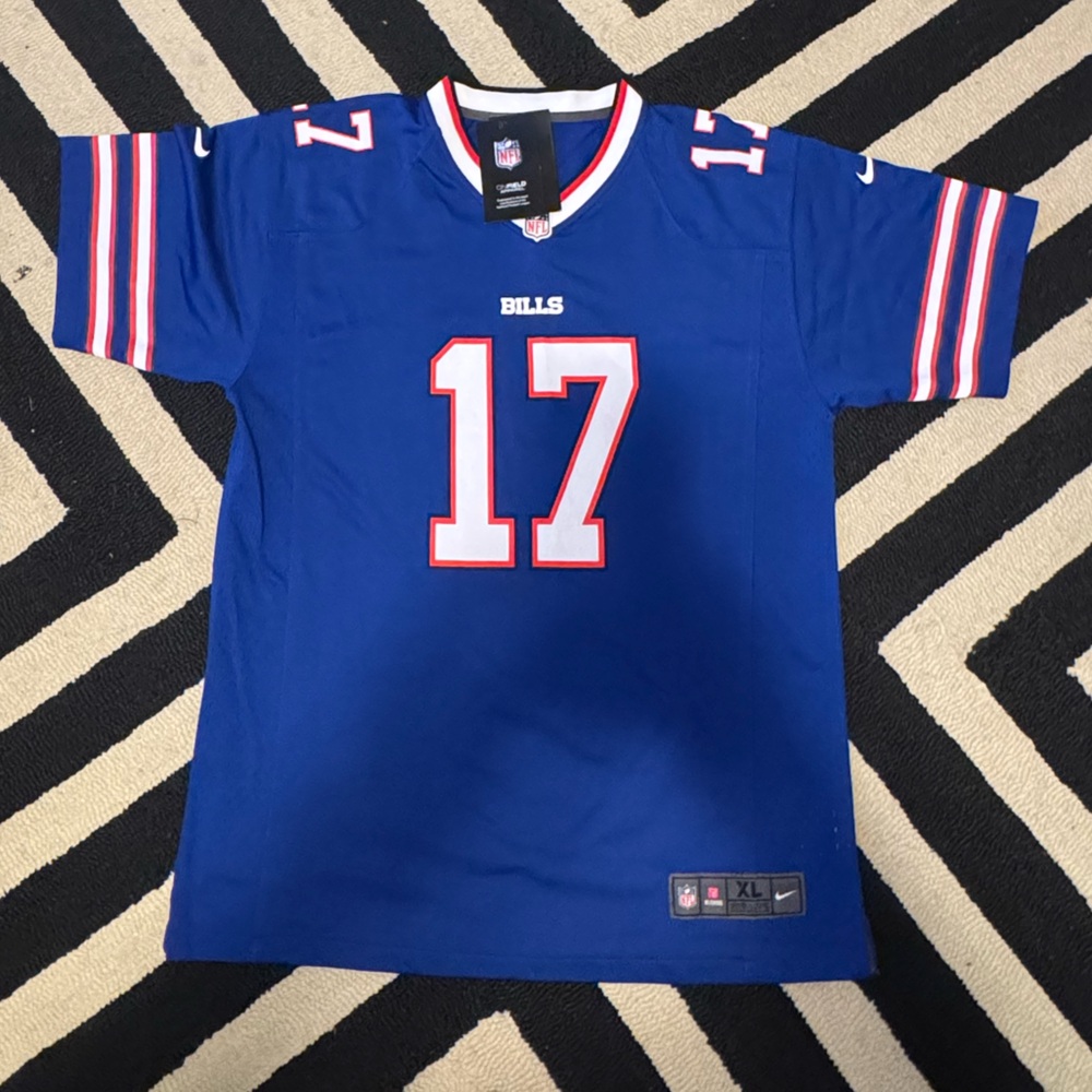NWT Youth Boys NFL Bills Jersey #17 Josh Allen XL